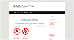 Desktop Screenshot of nopublicpooping.com